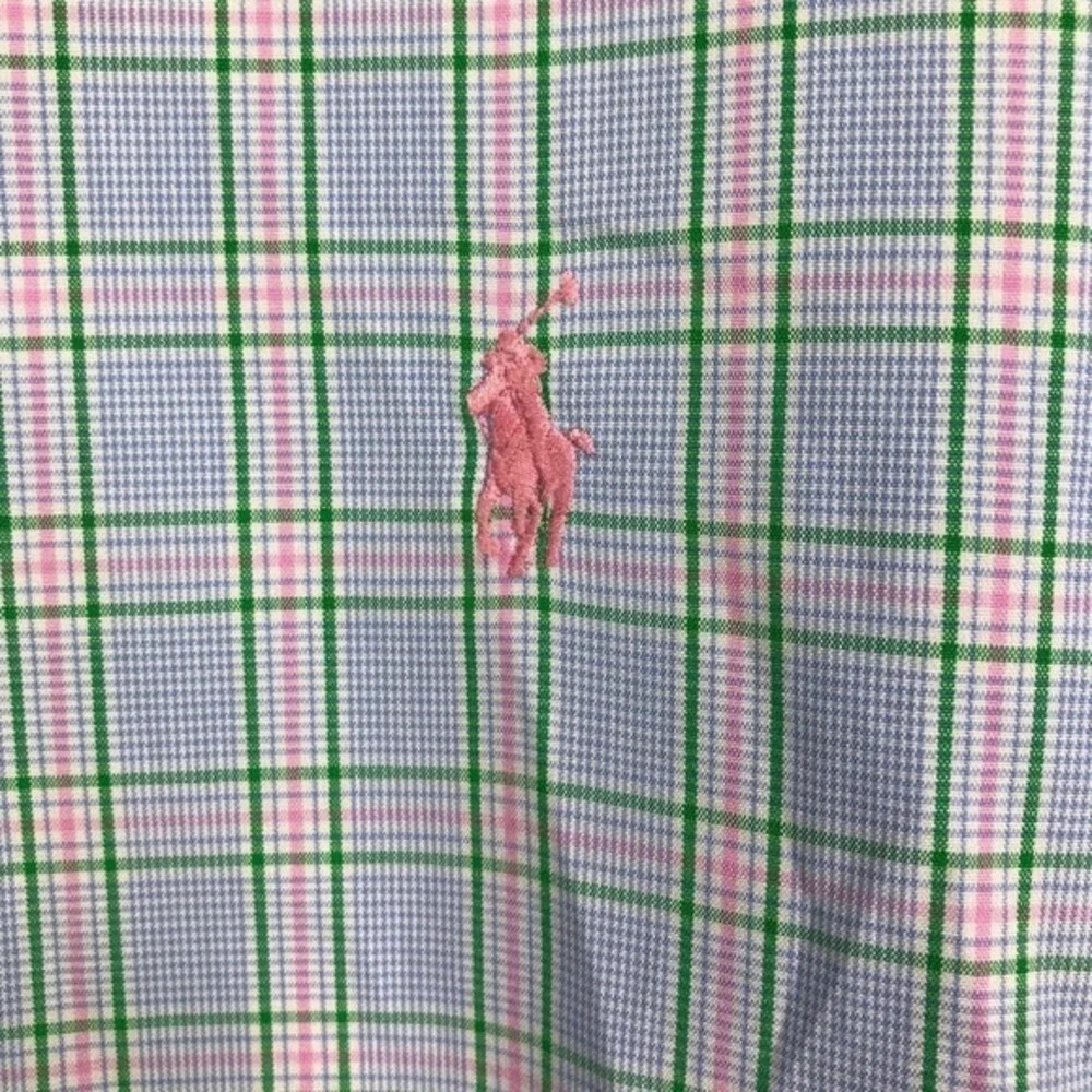 Ralph Lauren Kids Boys Blue Green‎ Pink Plaid Button Down Shirt Classic Fit 16